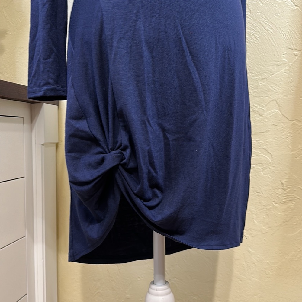 NWOT! Berryou Navy Blue Dress - Picture 5 of 5